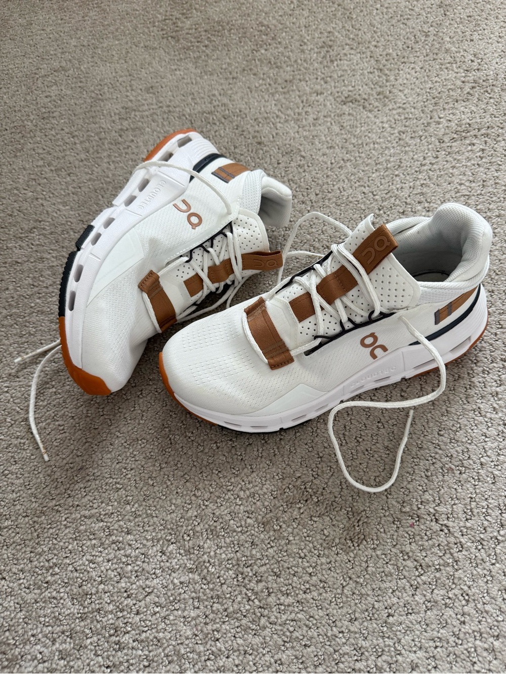 On Running Cloudnova 2 Sneakers in Ivory and Sphinx